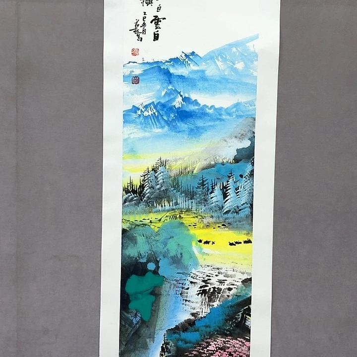 国画亲笔手绘放心去藏