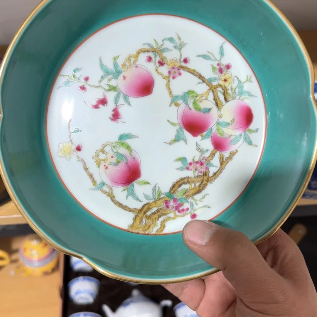 瓷片摆件手绘瓷器处理