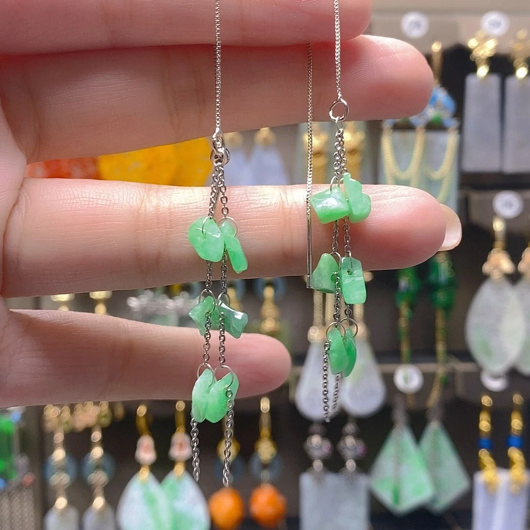 未镶嵌翡翠耳饰翡翠