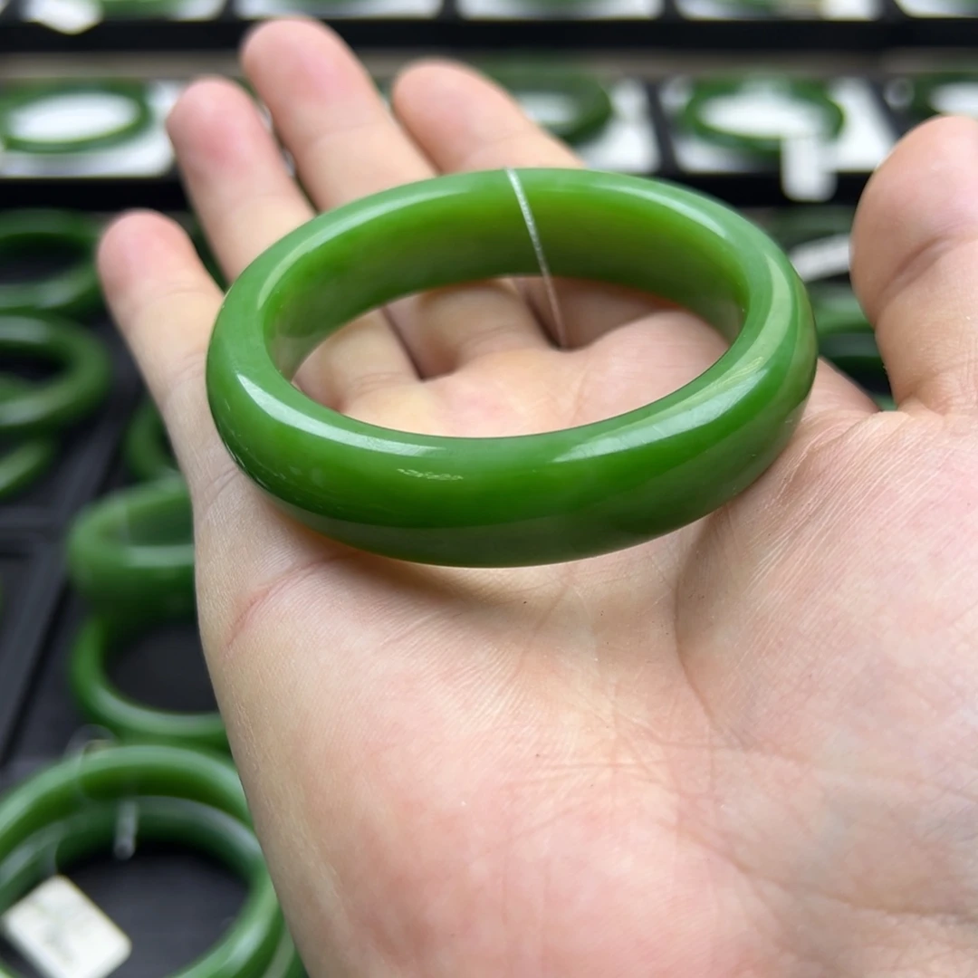 和田玉（碧玉）未镶嵌手镯53