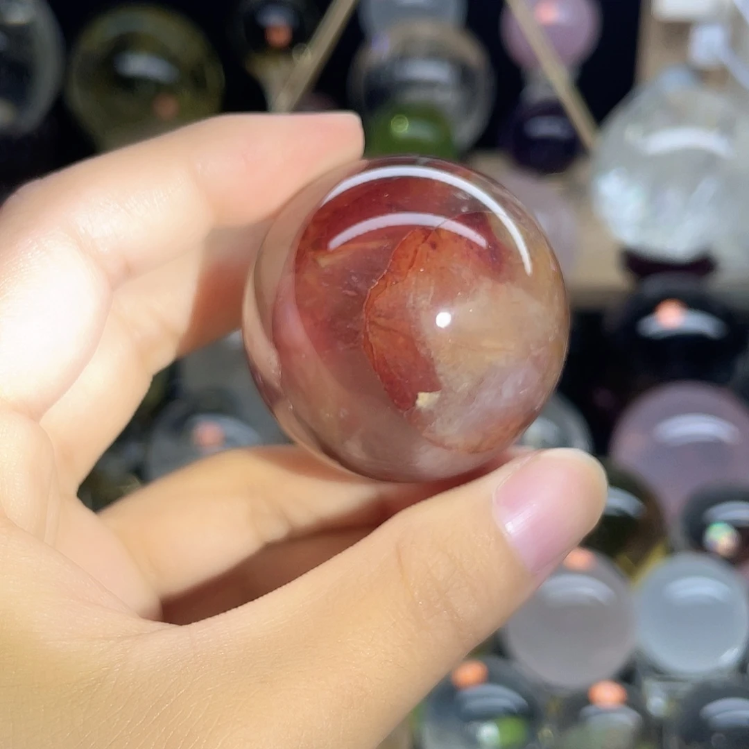 未镶嵌珠宝半成品水晶红椒花46.7