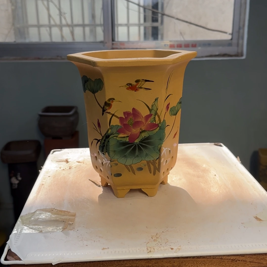 紫砂花盆紫砂口径16