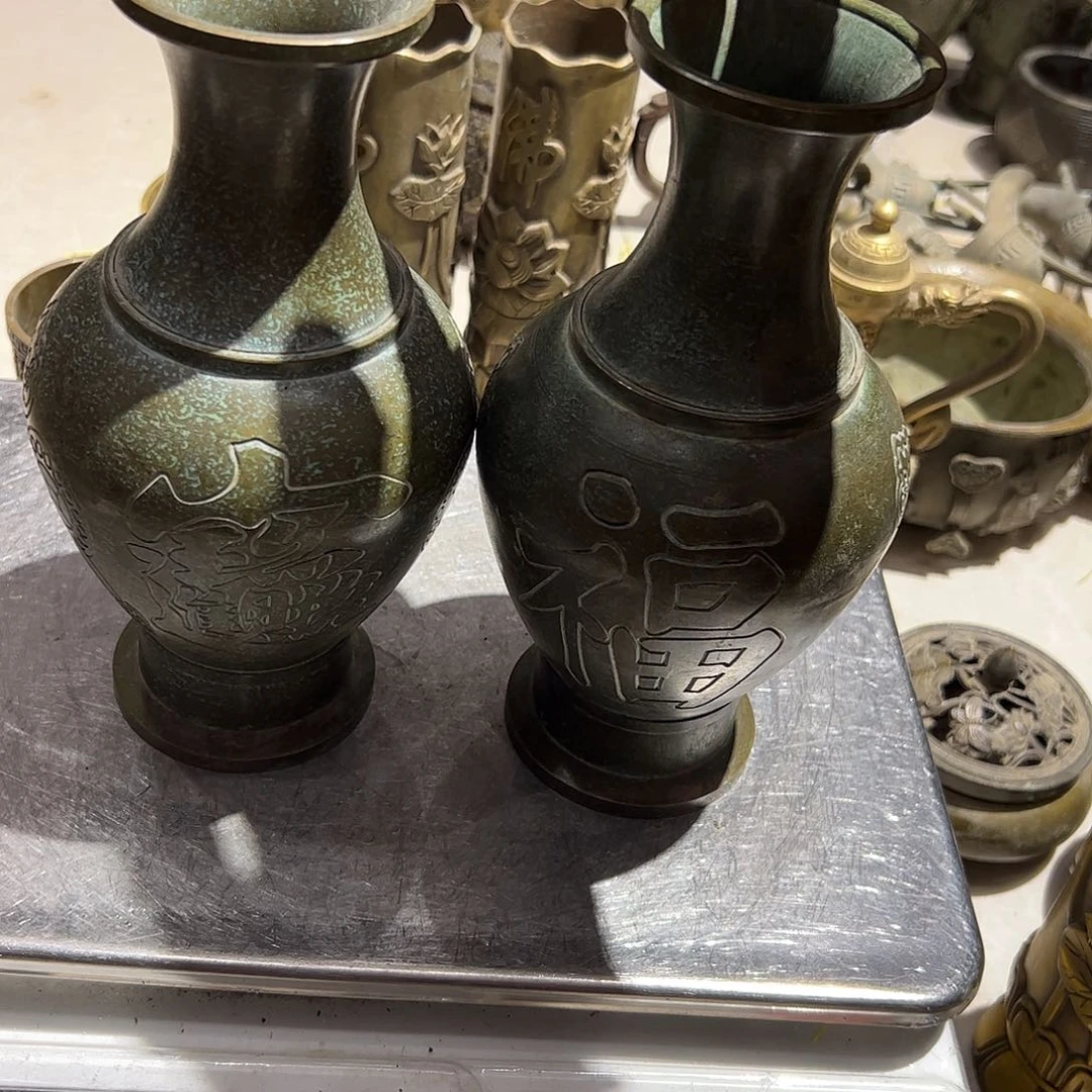 周***记微瑕疵黄铜摆件工艺品