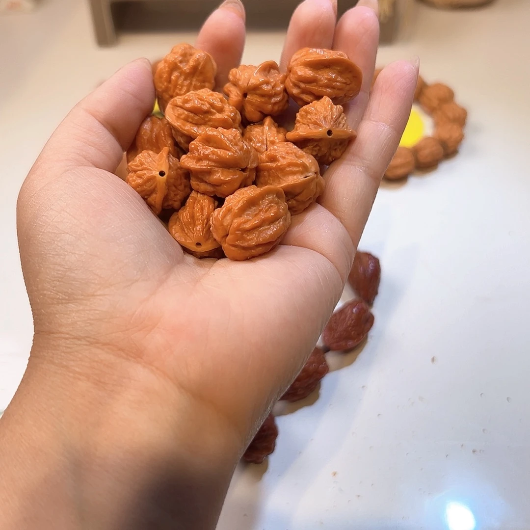 骆***驼文玩核桃手串小金蟾