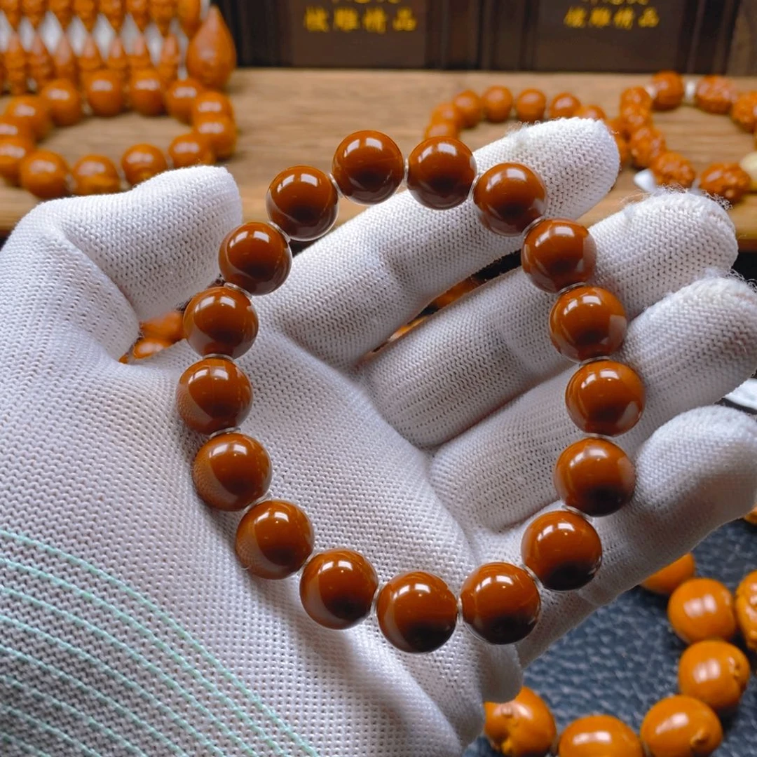 手串/手链橄榄核梅林铁核1.25正圆全品无瑕老料