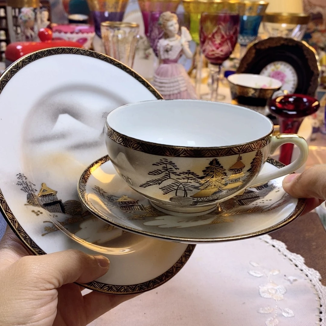 瓷片瓷器欧瓷咖啡杯水晶杯