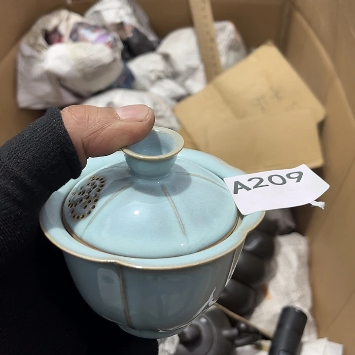 瓷片茶摆件工艺品摆件666
