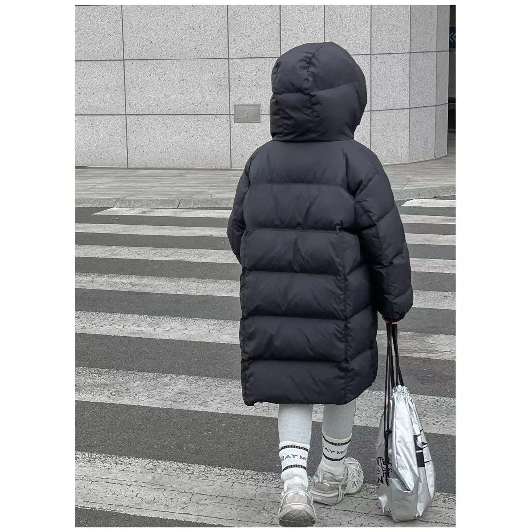 2024年冬季新款中大童亲子款时尚防寒服咖色集合链接469