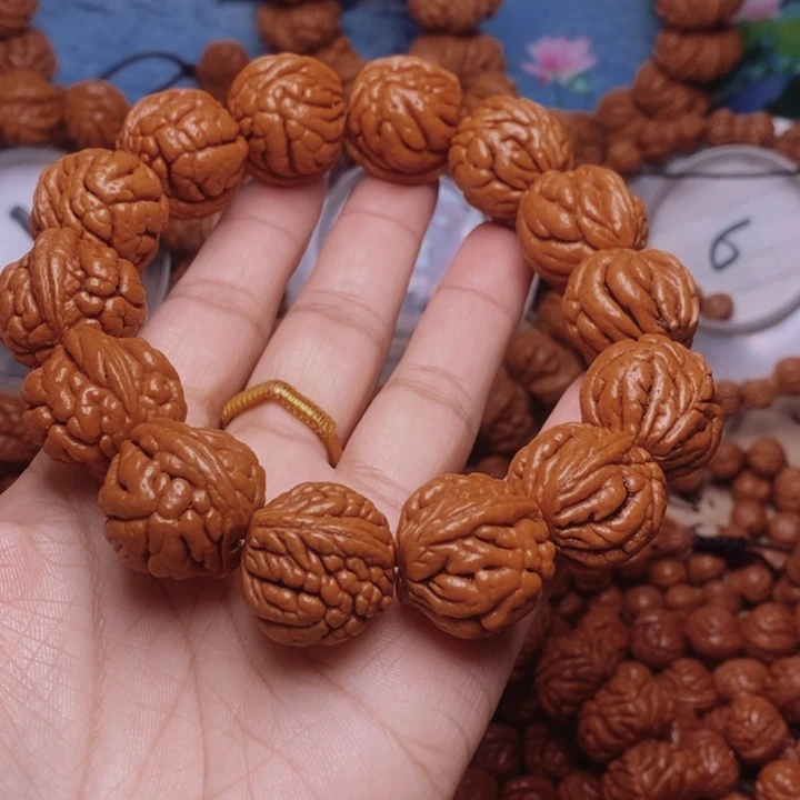 文玩核桃手串龙纹桃核