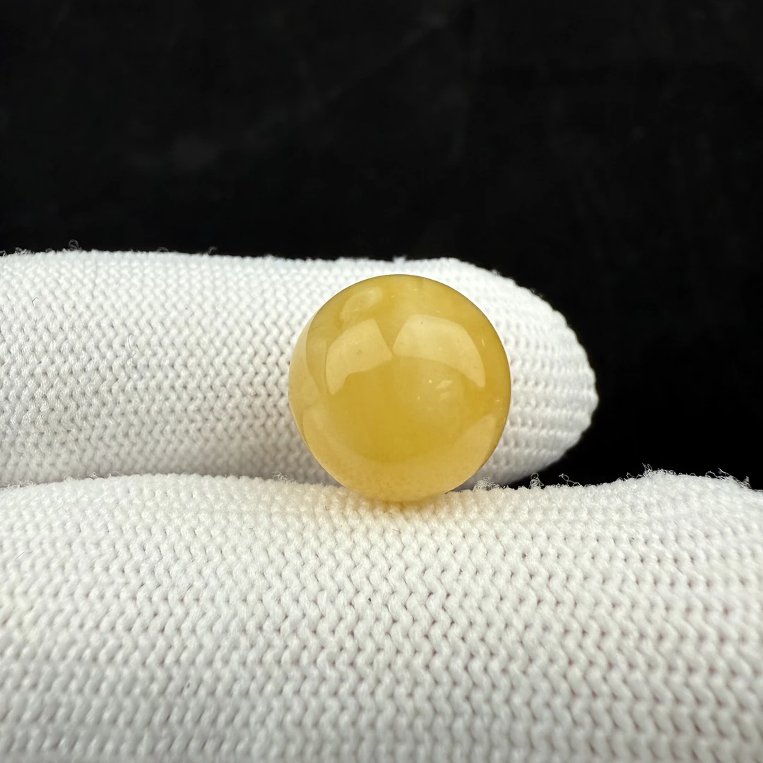 D3514天然蜜蜡 微瑕特价圆珠 13mm支持复检假一罚四