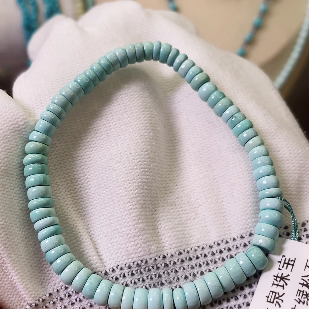 绿松石珠宝奇石银S925镶嵌