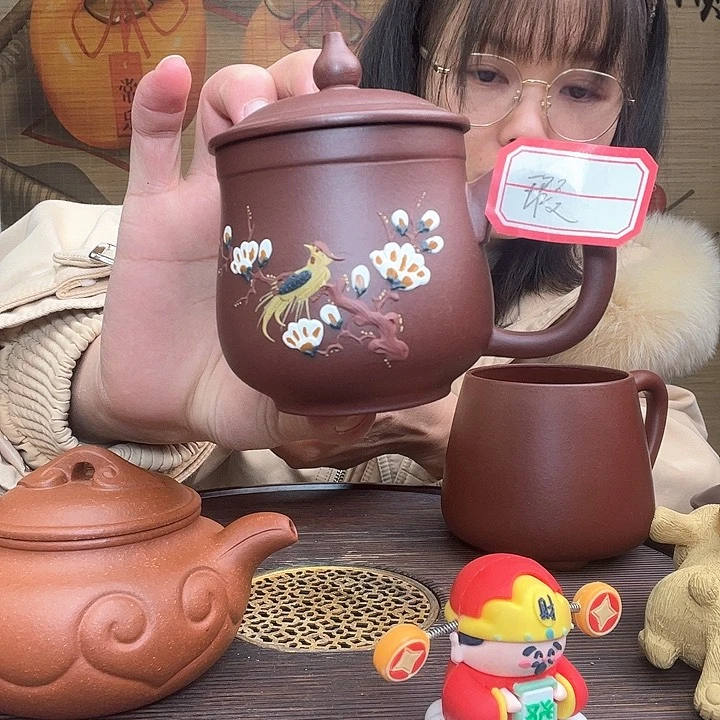 紫砂茶杯原矿紫砂杯