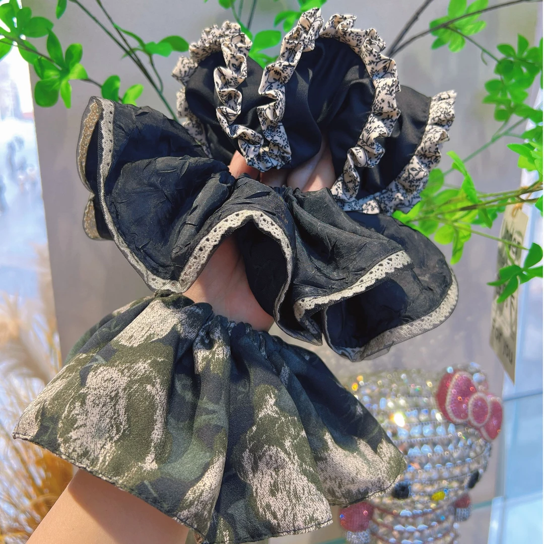 春季新款超大肠发圈气质百搭头饰皮筋韩系优雅