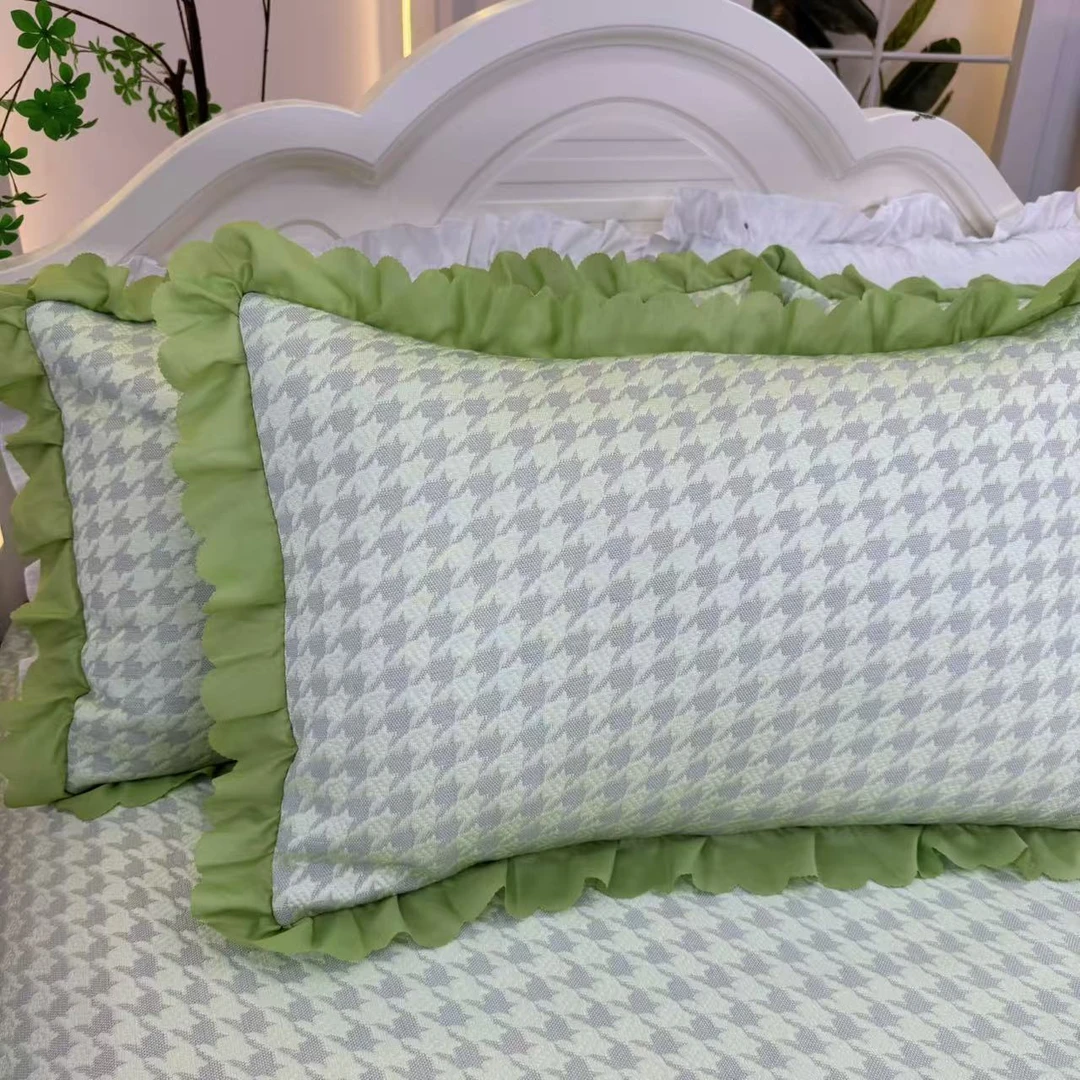 ◇【同款枕套】A类冰豆豆凉感丝夏季柔软透气枕头套单双人用-F