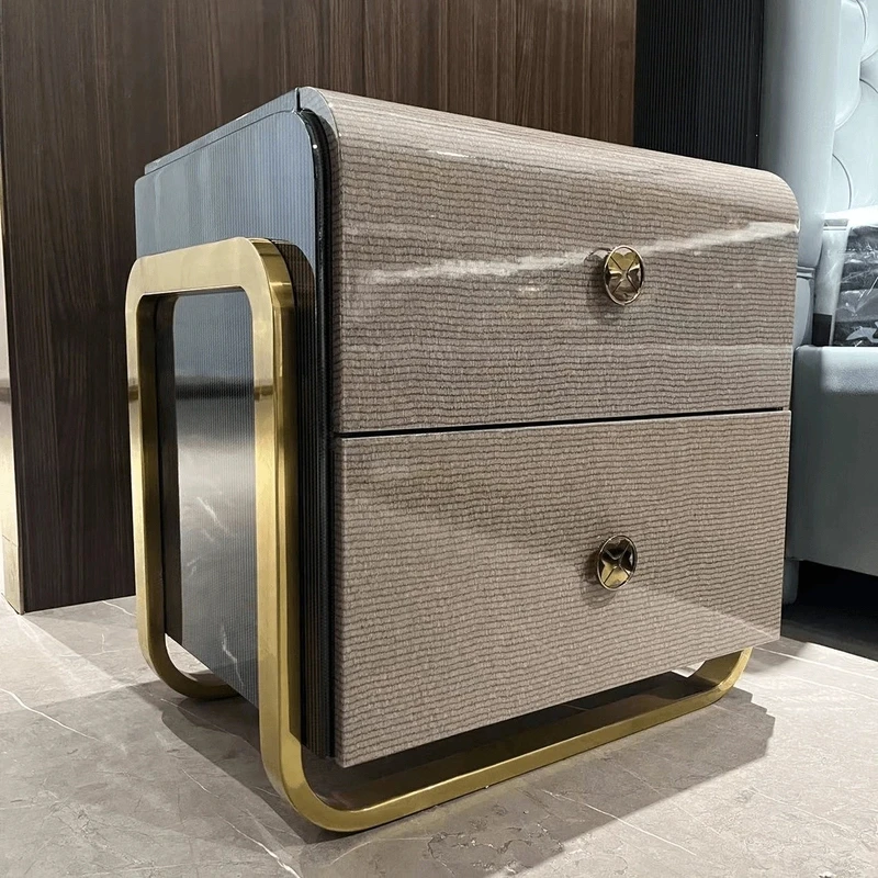 【喜悦家具】意式芬迪D259#床头柜60*45*60 备