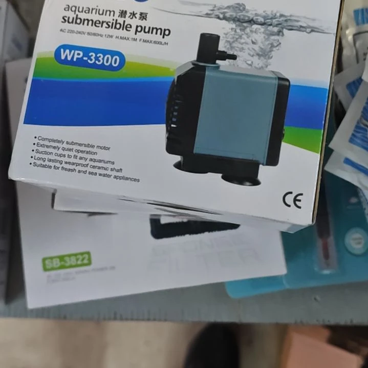 海水鱼松宝wp-3300 600升流量12瓦水泵带增氧。