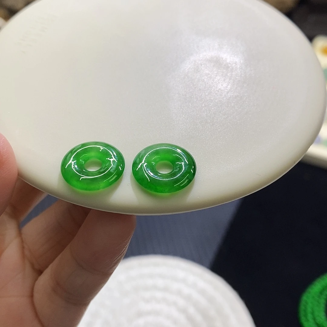 未镶嵌挂件翡翠甜甜圈