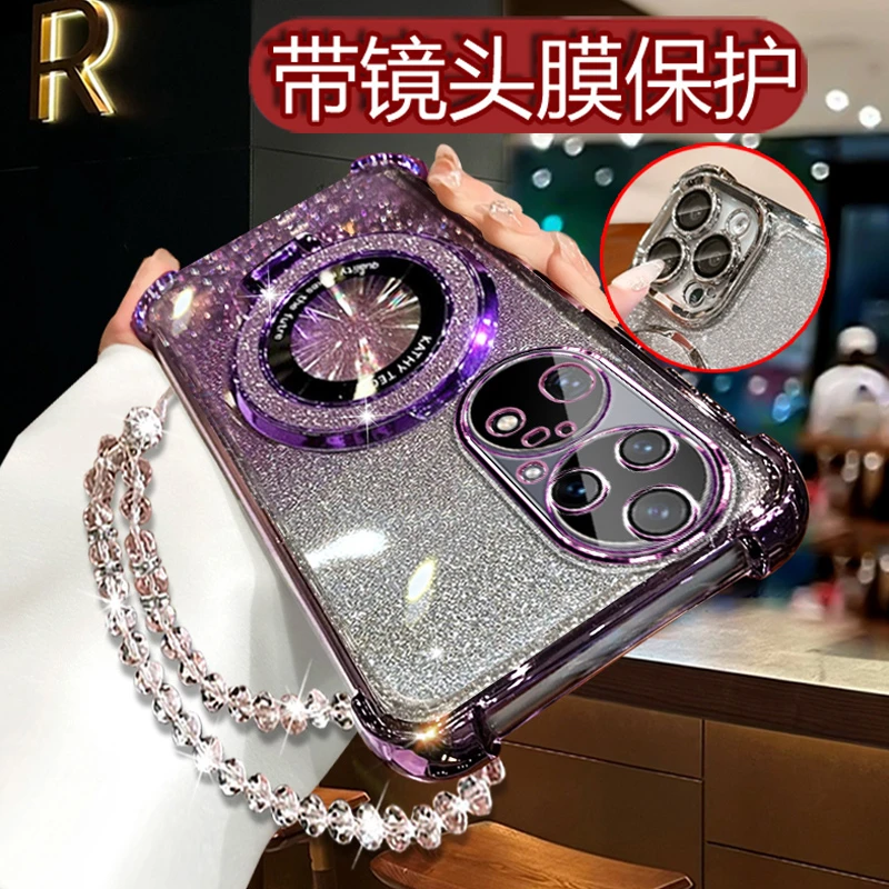 适用华为p50pro手机壳女网红高级b50por四角防摔硅胶JAD-AL50软壳