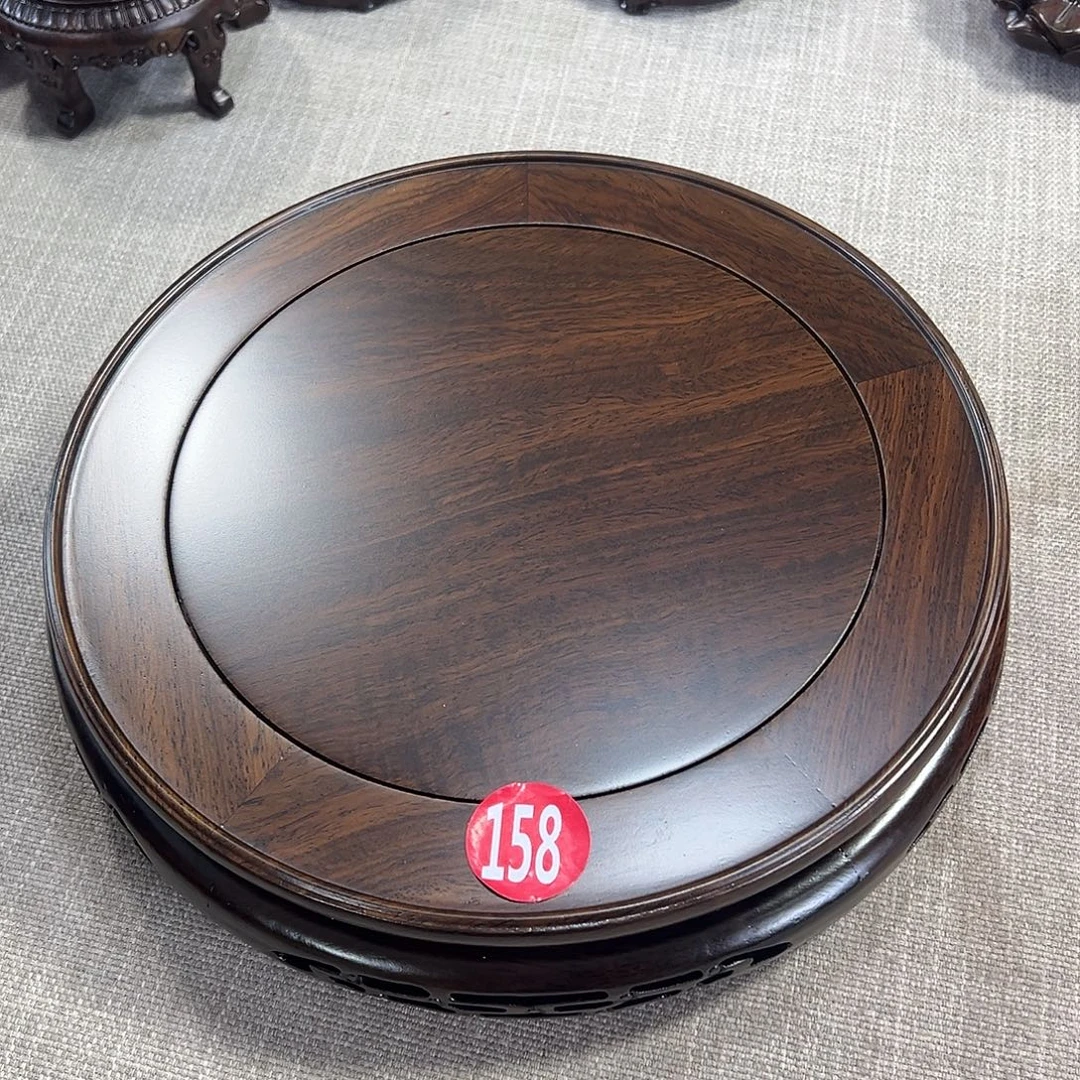 红木底座精雕工艺品