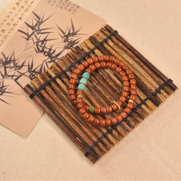 【杨仙仙珠宝】18K厚金镶嵌橄榄核多宝手串（约6mm、限16手围）- 4007