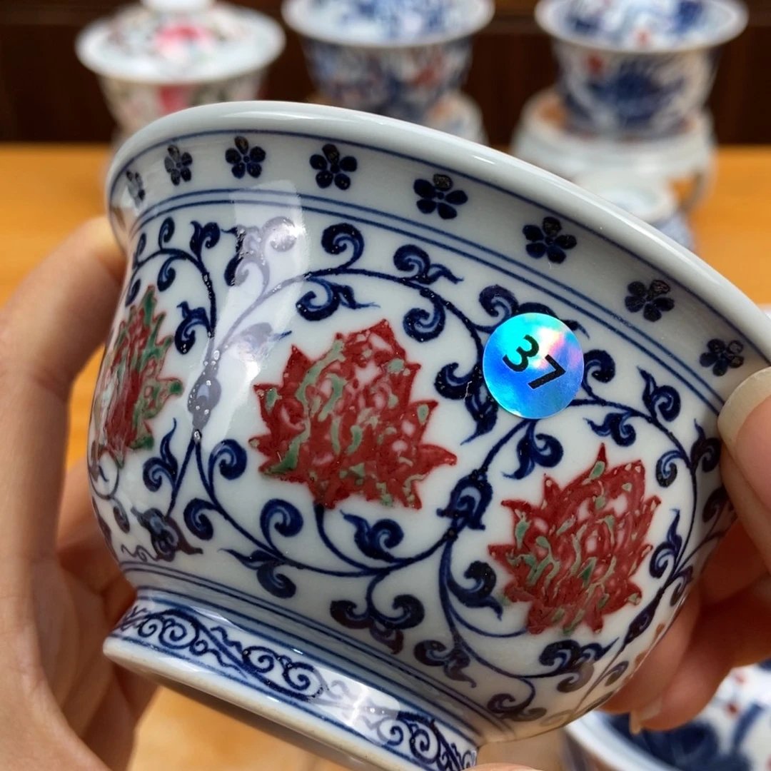 手绘现代茶具非古董