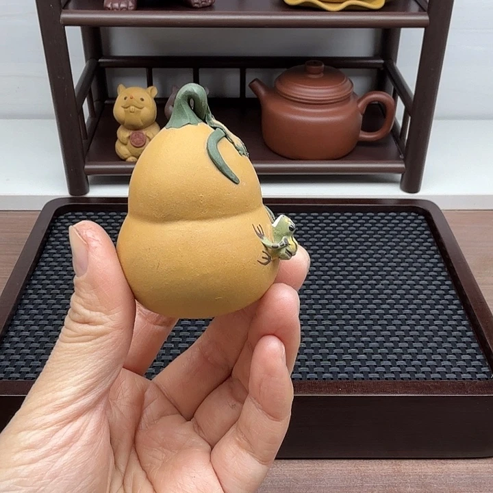 段泥茶案喷水茶宠