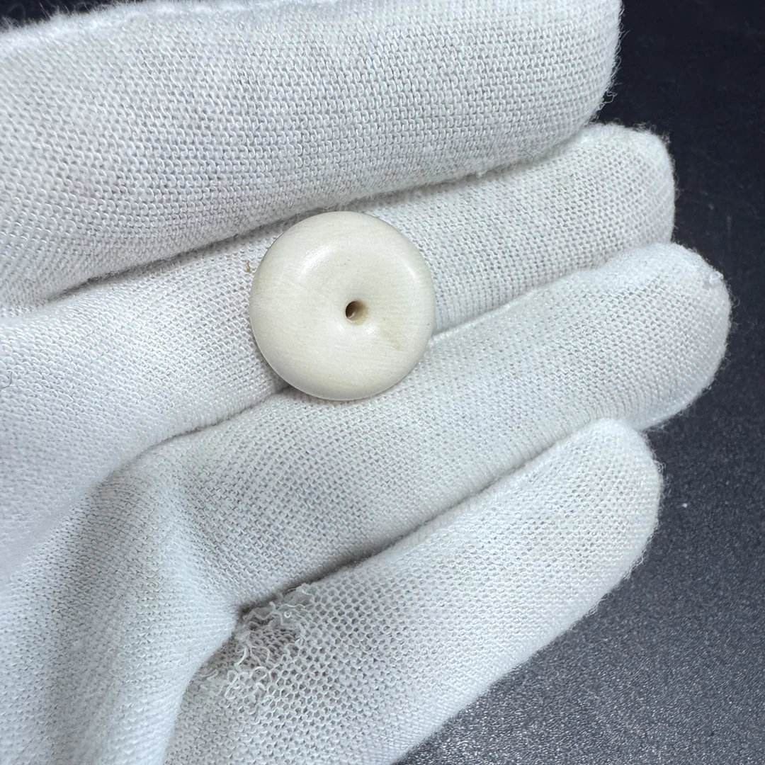 【微瑕】L0248天然猛犸牙冰料精品手工平安扣