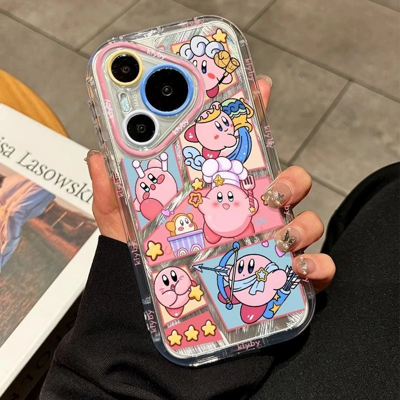 星之卡比适用苹果16pro手机壳卡通华为pura70女款vivo防摔小米15