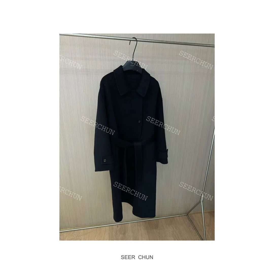 SEER CHUN“三粒扣”双面大衣 60413