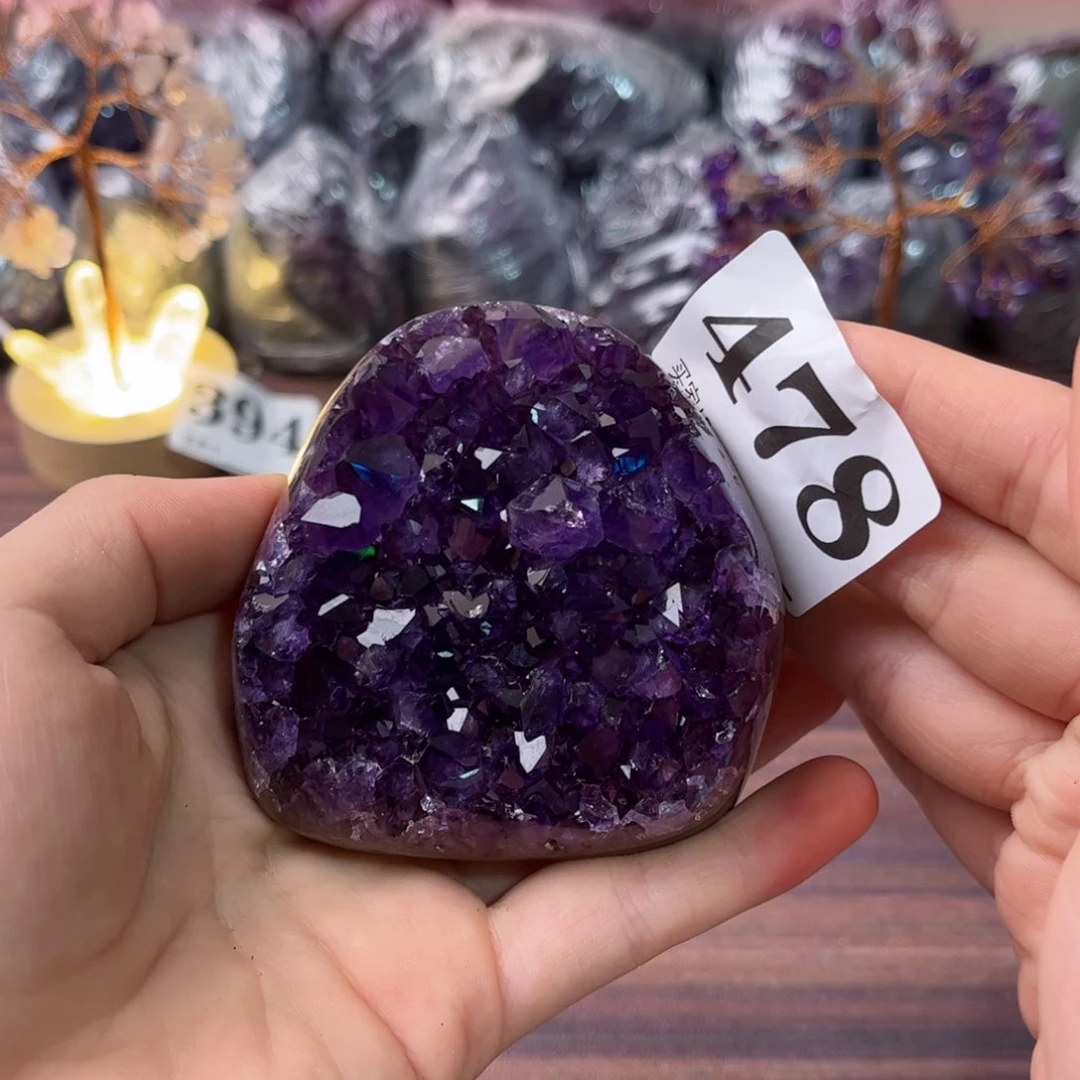 紫晶珠宝半成品未镶嵌