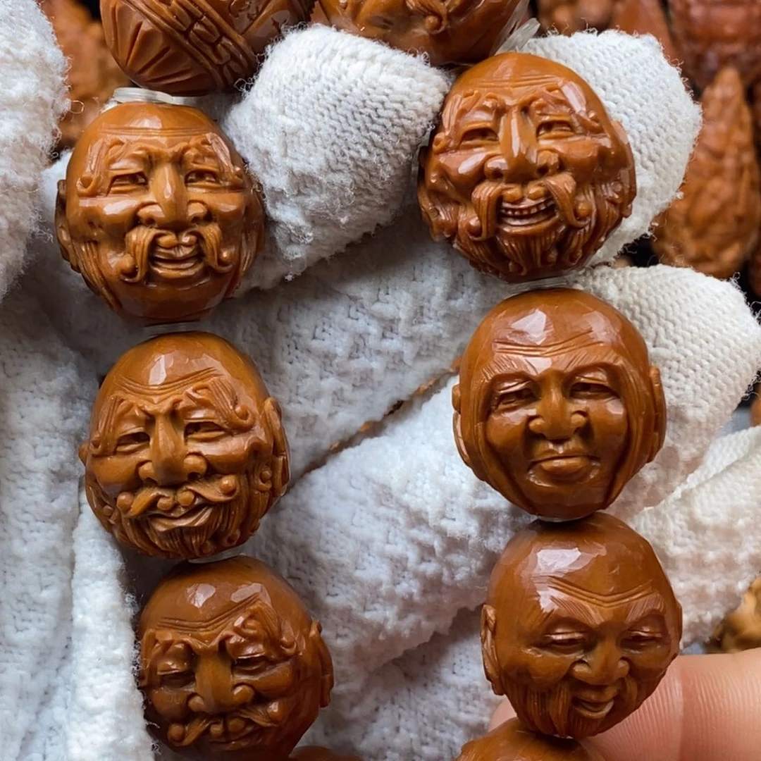 橄榄核手串/手链2.2铁核 老刀铲 经典须派十八罗汉