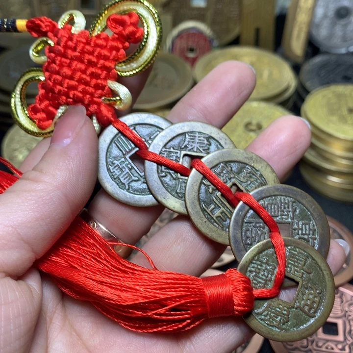 铜现代工艺品翻砂铸造五帝一套