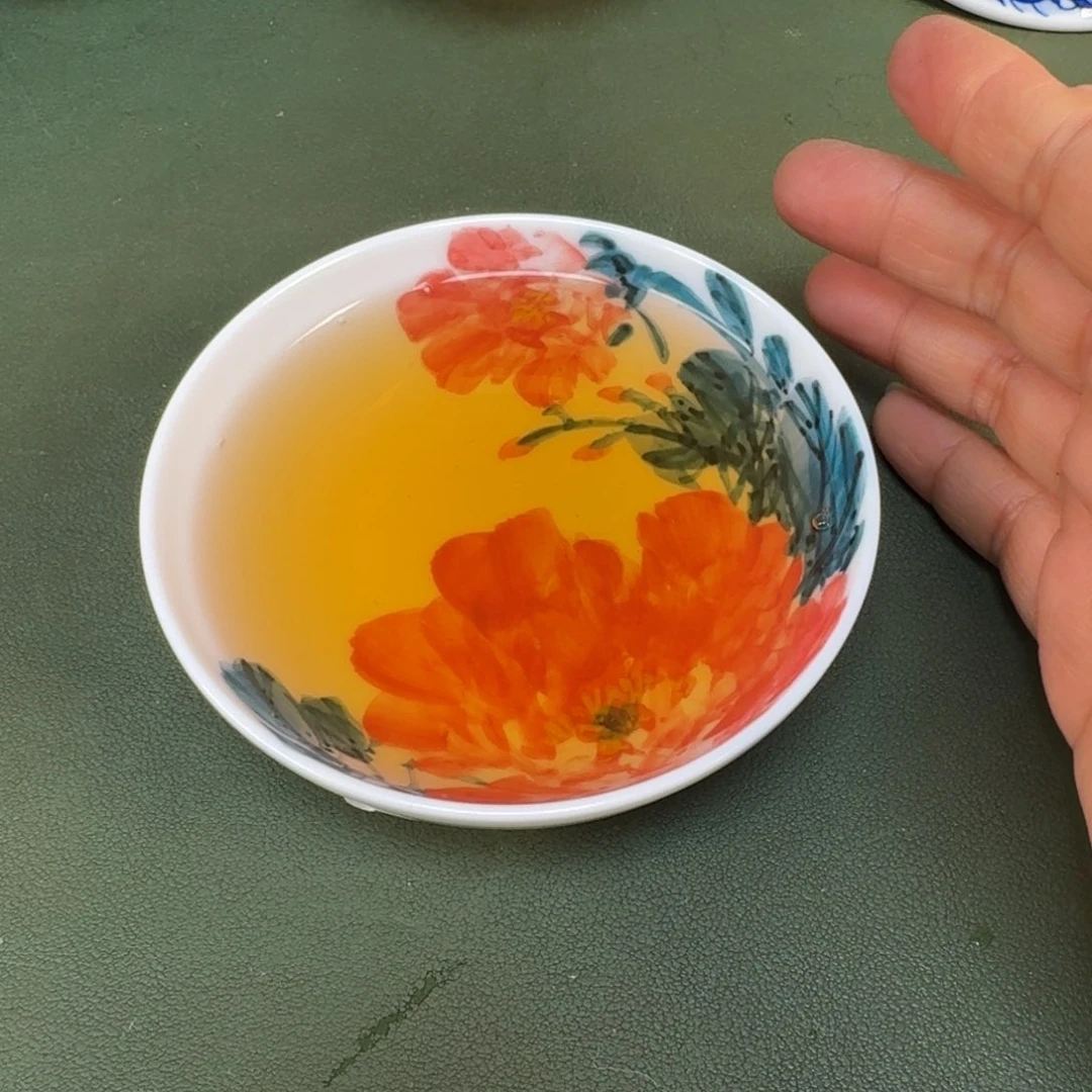 陶景德镇纯手绘茶具圆圆249