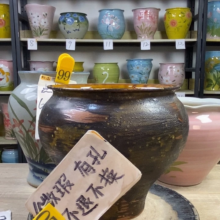 景德镇高温陶瓷花盆