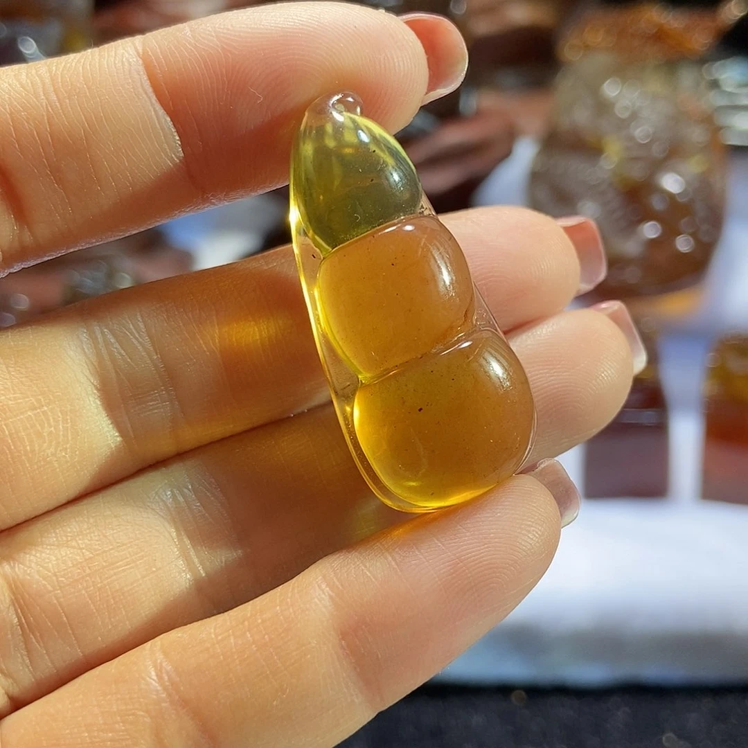 琥珀颈饰未镶嵌豆