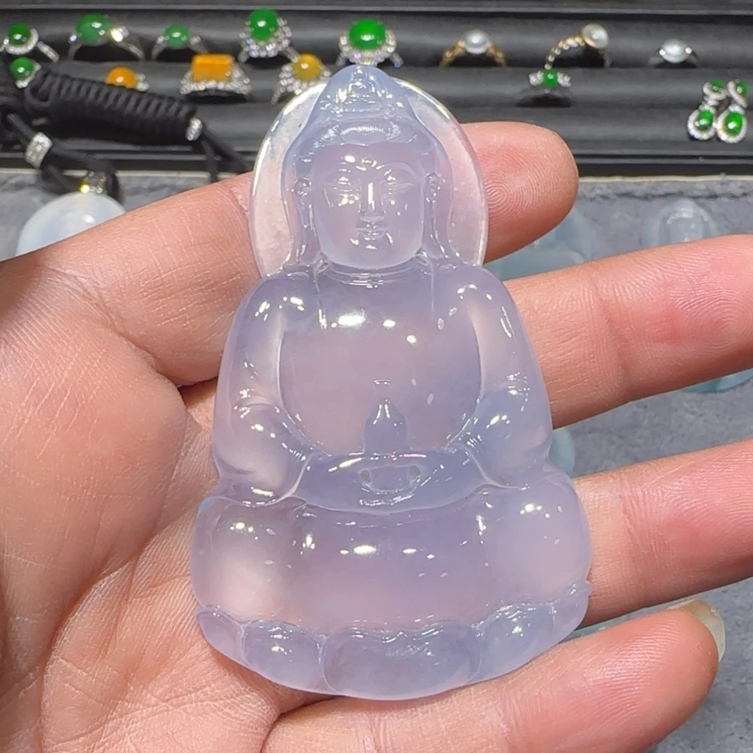 翡翠颈饰18K金镶嵌天然