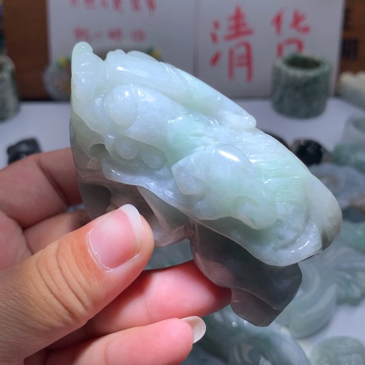 翡翠未镶嵌颈饰保真天然A货翡翠