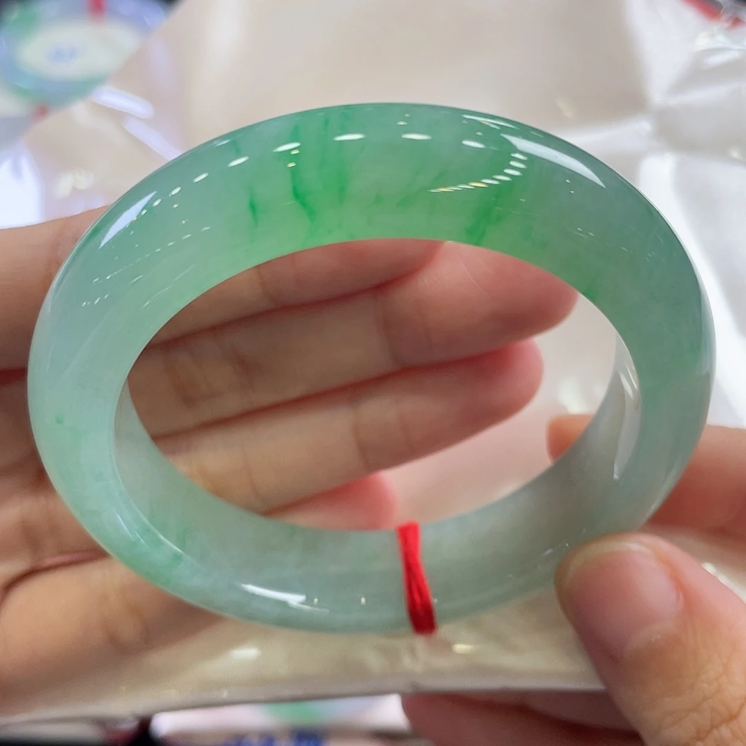 未镶嵌手镯翡翠43号正圈！强推