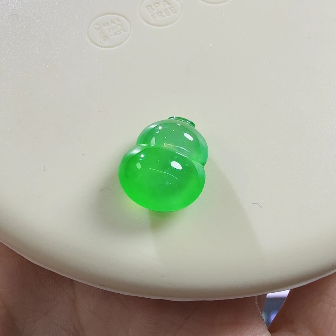 翡翠未镶嵌颈饰玻璃木纳绿葫芦