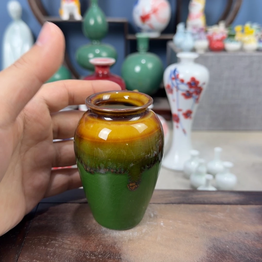 陶瓷手工小花器摆件