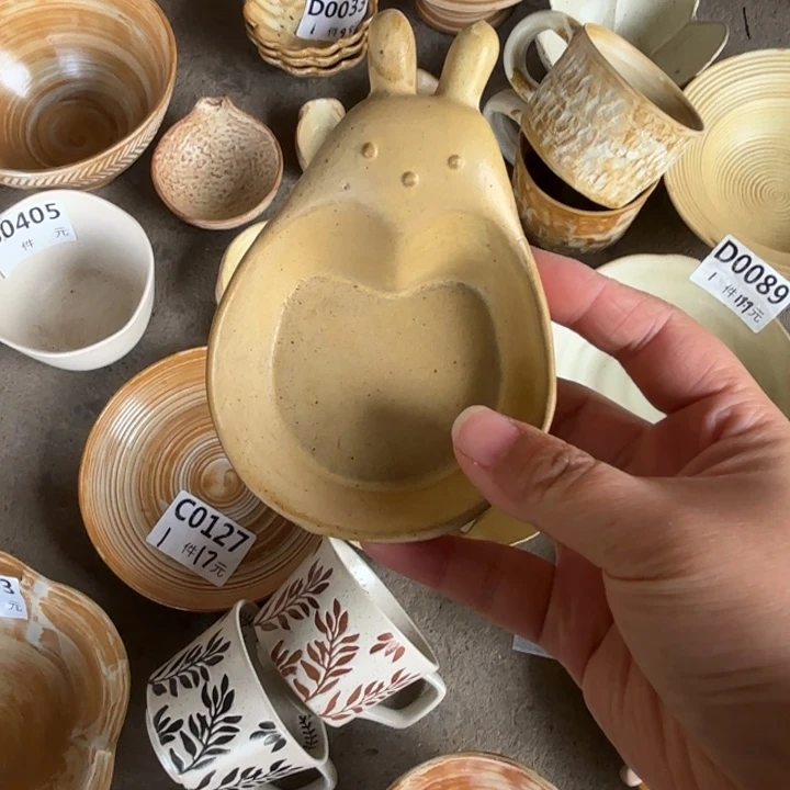 瓷兔子小味碟2个装