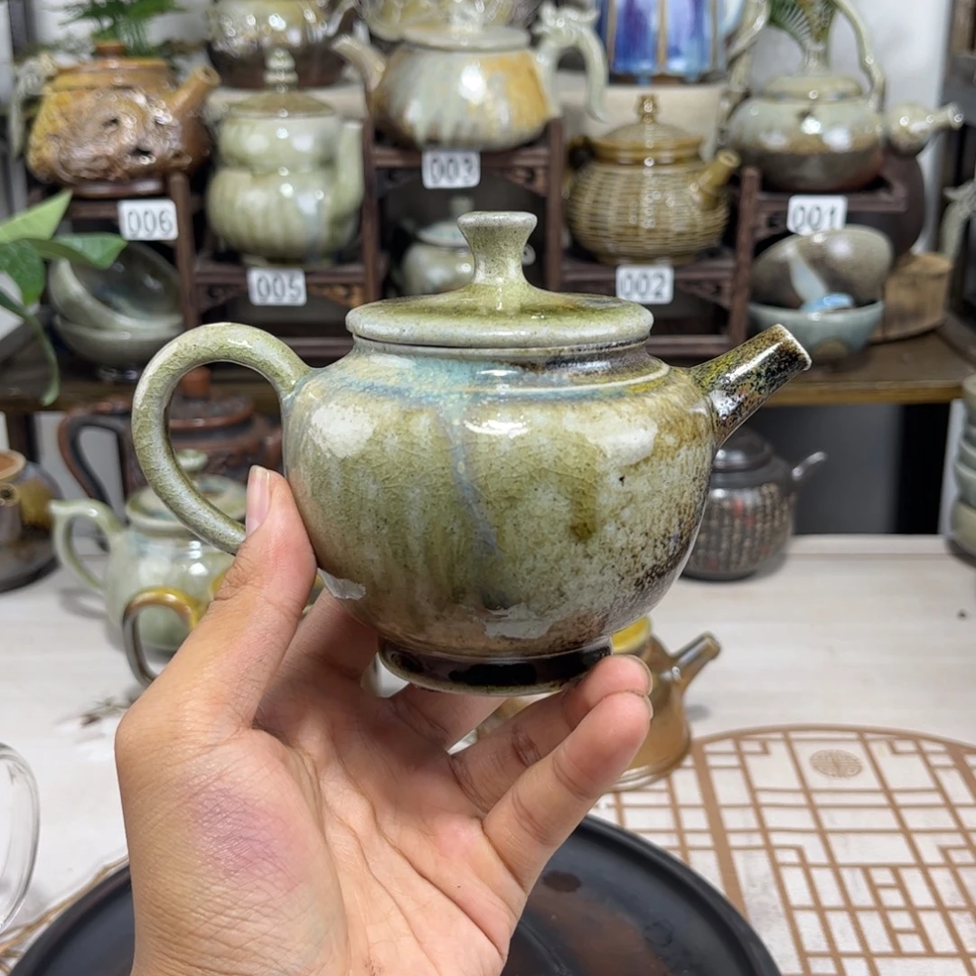 230cc白泥柴烧匏尊，古法传承裸坯柴烧