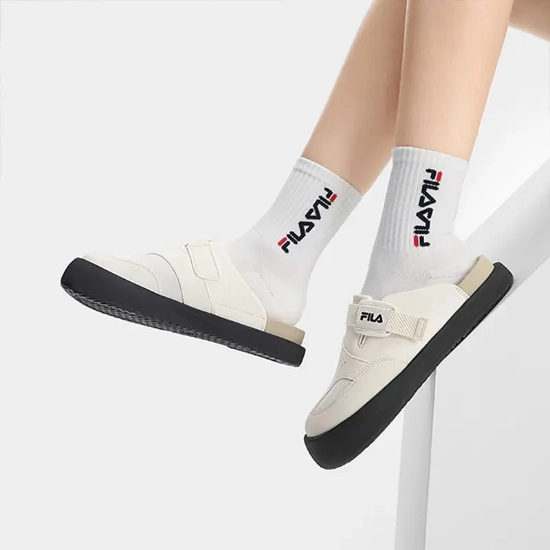 Fila/斐乐【元气勃肯拖鞋】夏季新款女士复古包头舒适鞋F12W521504F