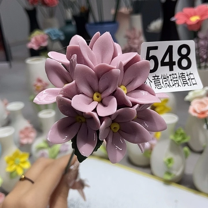 陶瓷纯手工捏花设计