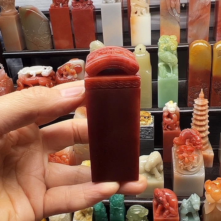 寿山石印石寿山石手工雕刻