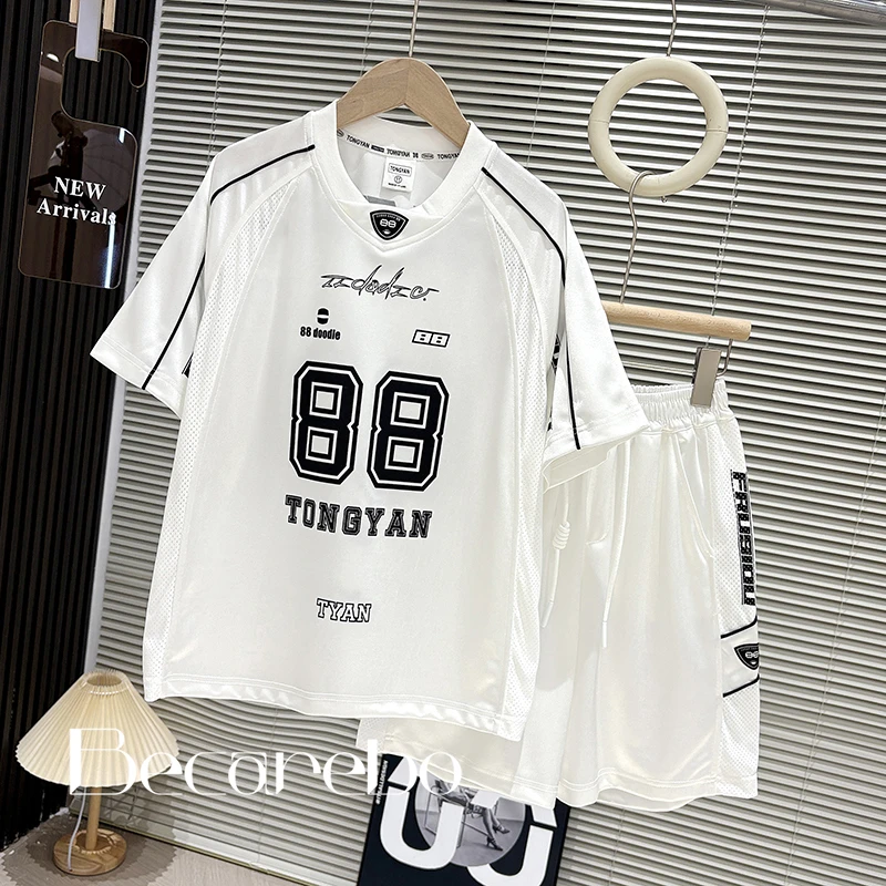 130-180【淏妈原创】青少年夏季套装男童运动两件套中大童夏装儿童