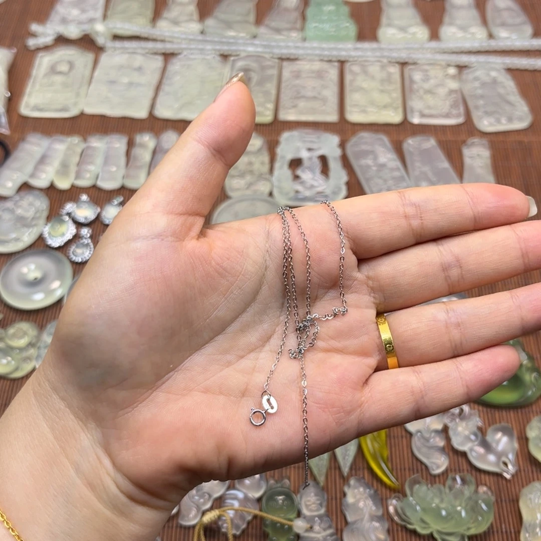 一***猫蛇纹石玉未镶嵌多样性随机发一