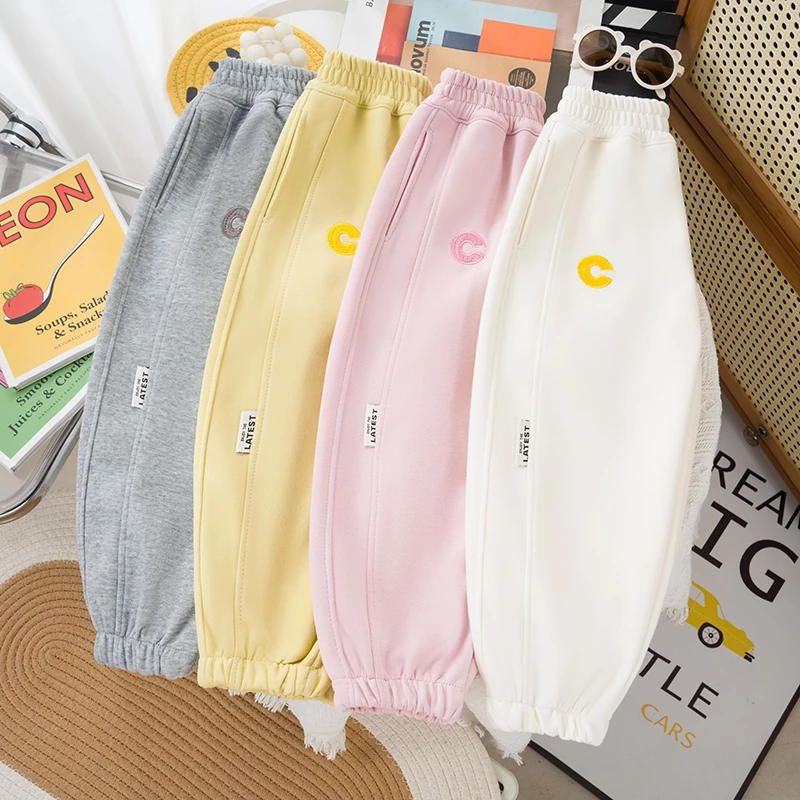女童裤子春秋款2025新款女大童休闲裤儿童卫裤春季中童女孩运动裤