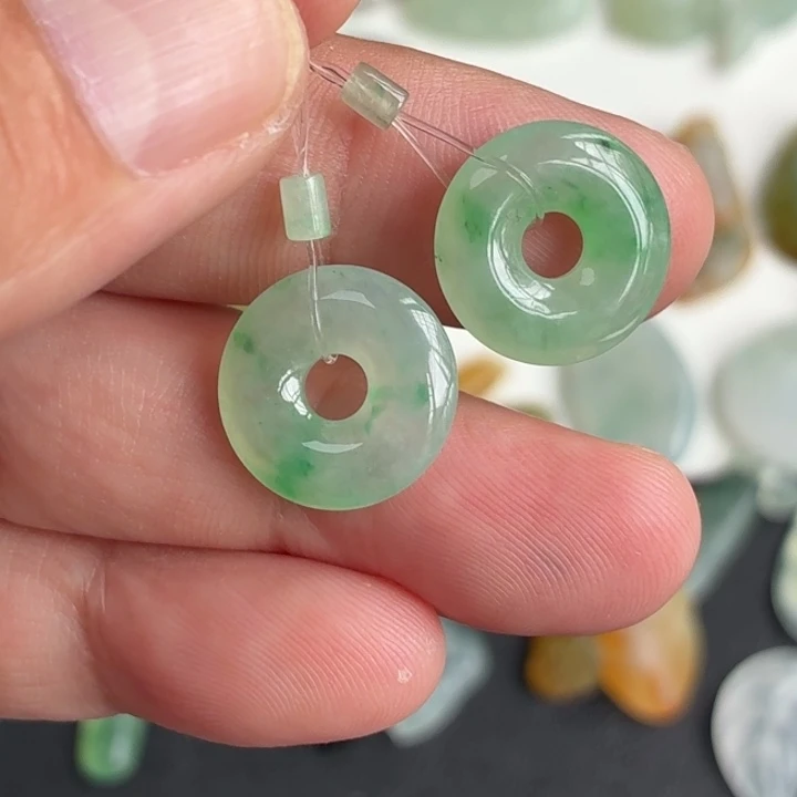定制翡翠未镶嵌翡翠甜甜圈