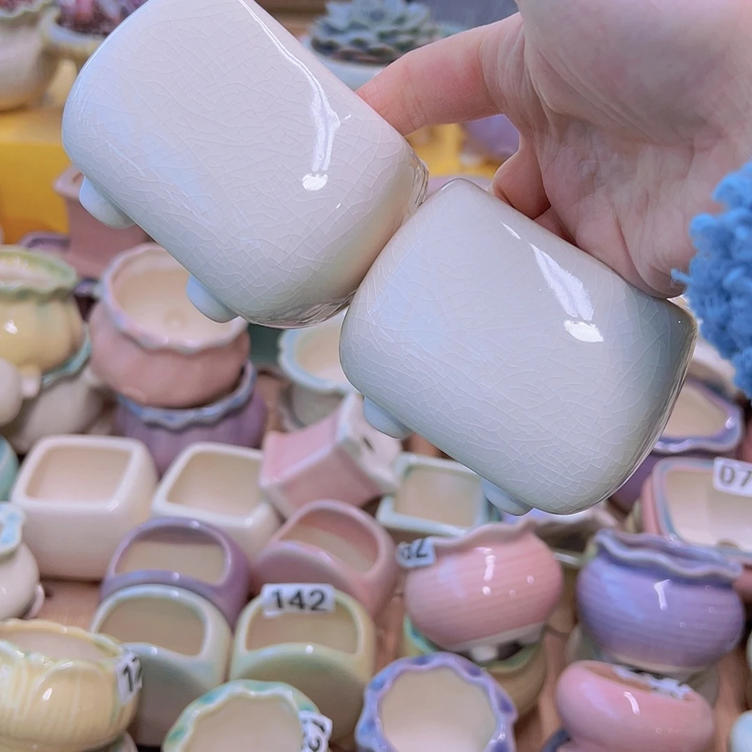 红陶陶瓷花盆当场满12包邮